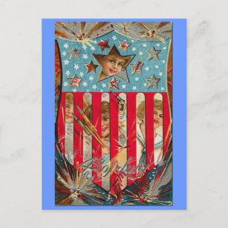 Carte Postale Bouclier 4 juillet