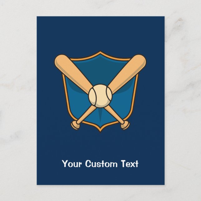 Carte Postale Bouclier de baseball (Devant)