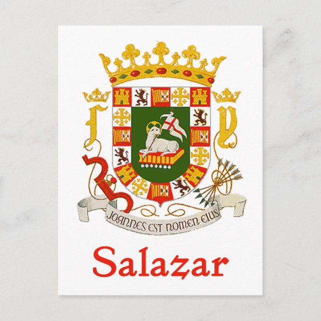 Carte Postale Bouclier salazar de Porto Rico (Devant)
