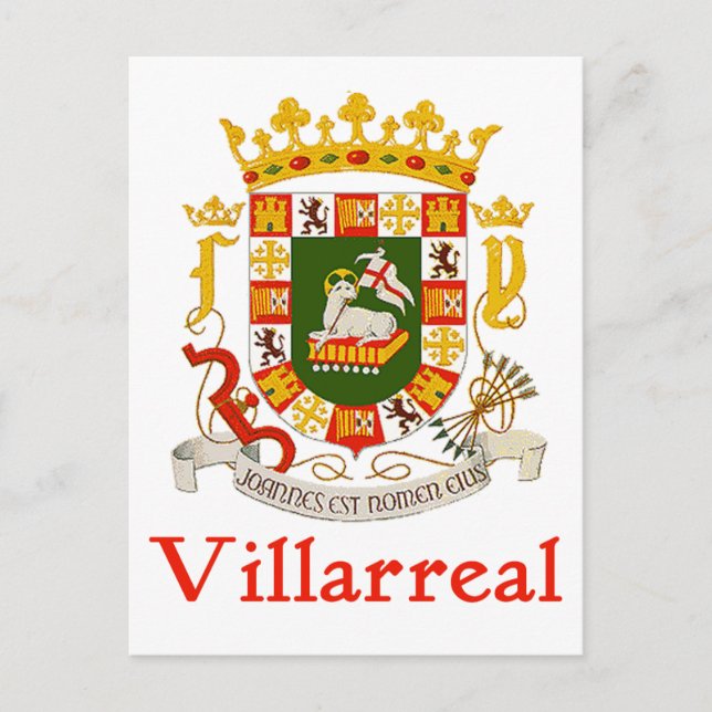 Carte Postale Bouclier Villarreal de Porto Rico (Devant)