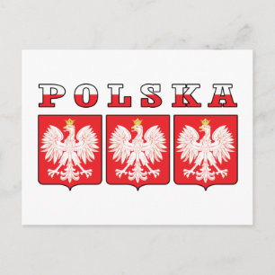 Carte Postale Boucliers de l'aigle Polska