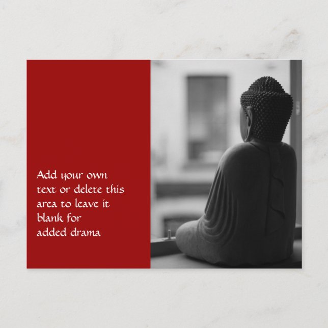 Carte Postale Bouddha assis dans la méditation (Devant)