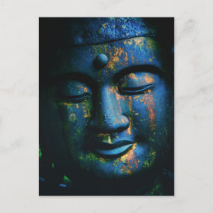 Carte Postale Bouddha Bleu Om Paix