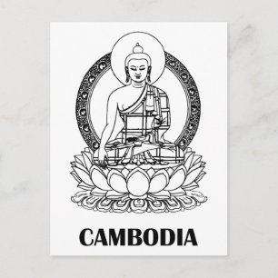 Carte Postale Bouddha Cambodge