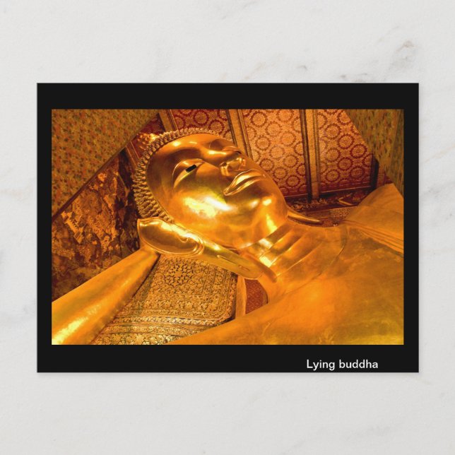 Carte Postale Bouddha couché Thaïlande (Devant)