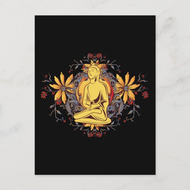 Carte Postale Bouddha de médecine en méditation (Devant)