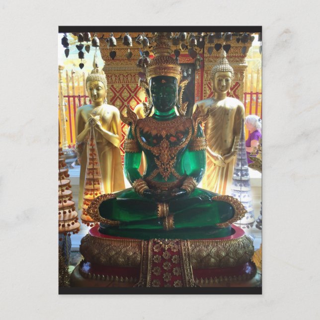 Carte Postale Bouddha d'émeraude, Chiang Mai, Thaïlande (Devant)