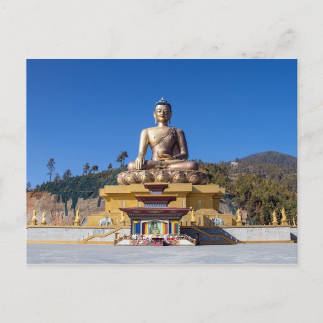 Carte Postale Bouddha Dordenma, Bhoutan (Devant)