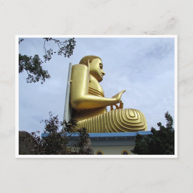 Carte Postale bouddha doré dambulla (Devant)