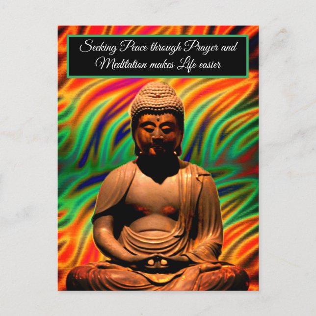 Carte Postale Bouddha en méditation (Devant)