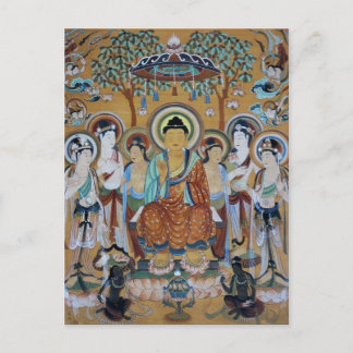 Carte Postale Bouddha et Bodhisattvas Dunhuang Mogao Caves Art