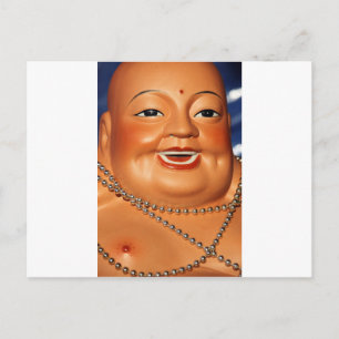 Carte Postale Bouddha orange gras