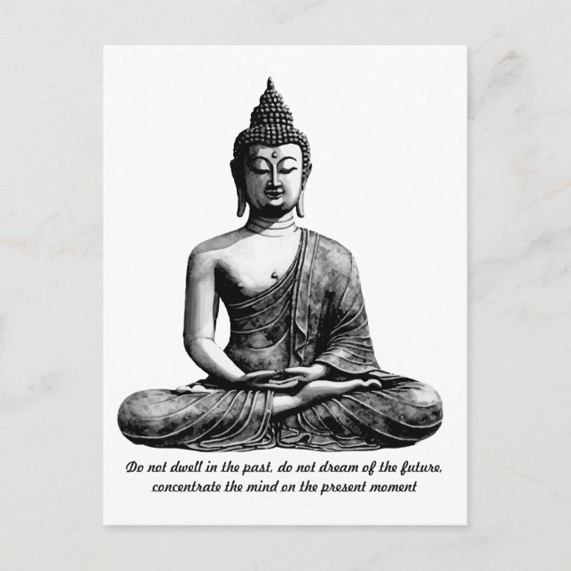 Carte Postale Bouddha Shirt soumission personnalisée? cadeau pou (Devant)