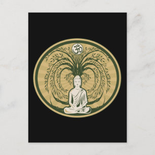 Carte Postale Bouddha sous l'arbre de Bodhi