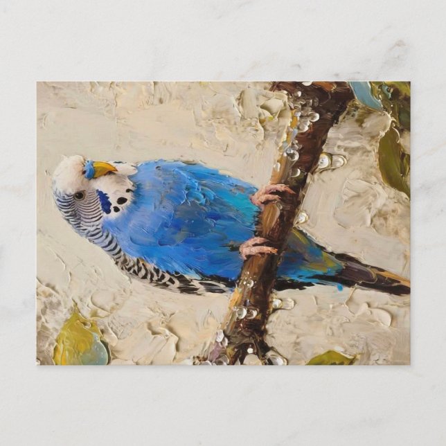 Carte Postale Bougie bleue (Devant)