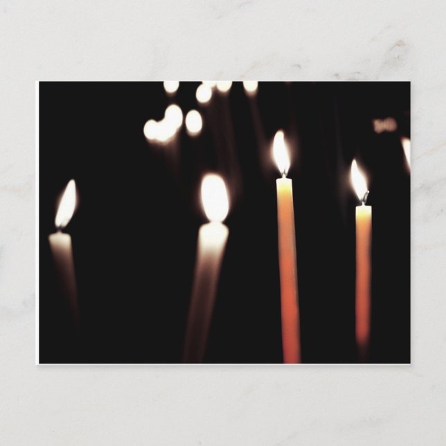 carte postale bougie postcard (Front)