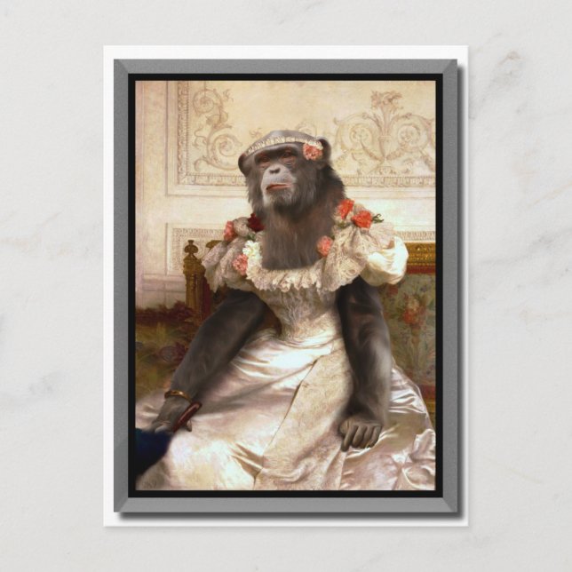 Carte Postale Bouguereau Gown de Chimp Cambaceres (Devant)