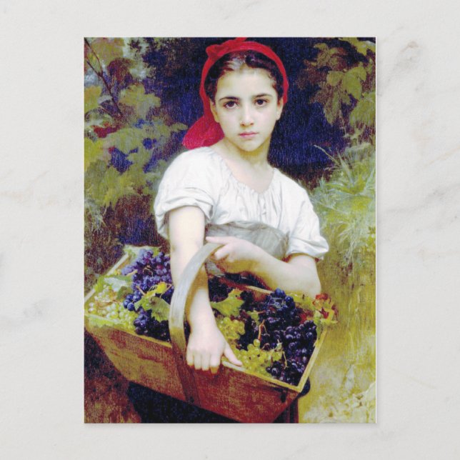Carte Postale Bouguereau - Vdangeuse (Devant)