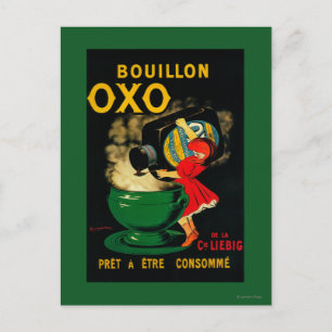 Carte Postale Bouillon OXO Poseter Vintage Europe
