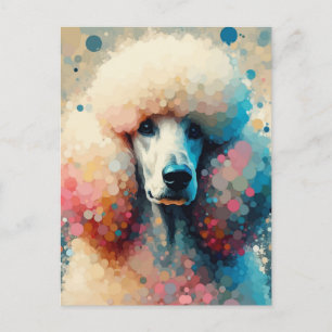 Carte Postale Bouillonner le caniche