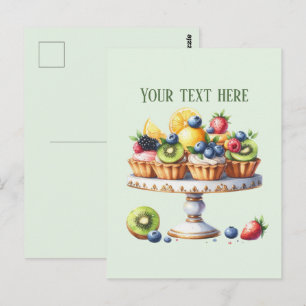 Carte Postale boulangerie ajouter un message nom de l'entreprise