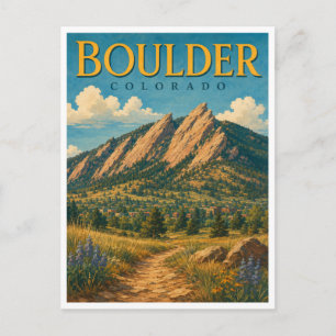 Carte Postale Boulder Colorado Flatirons GeoSaga