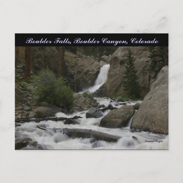 Carte Postale Boulder Falls (Devant)