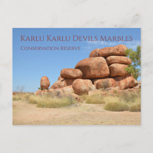 Carte Postale Boulders ronds, Karlu Karlu, Devils Marbles
