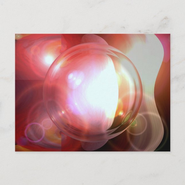 Carte Postale Boule Abstraite (Devant)