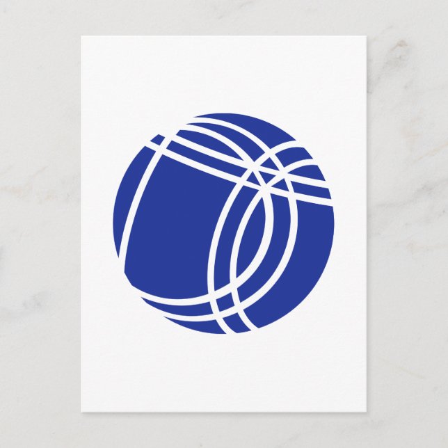 Carte Postale Boule Boccia Petanque (Devant)
