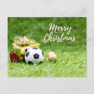 Carte Postale Boule de football Joyeux Noël Joyeux Nouvel An Cad