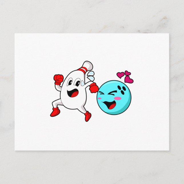 Carte Postale Boule de quille Boule de quillage (Devant)