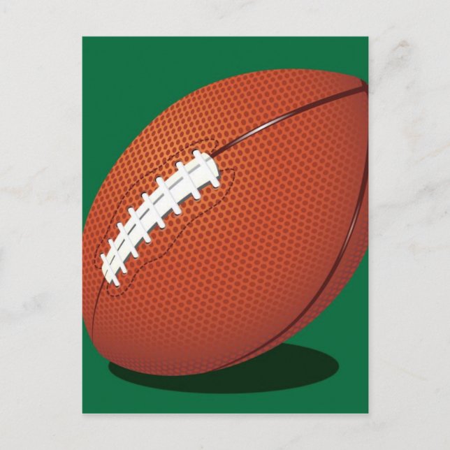 Carte Postale Boule de rugby (Devant)