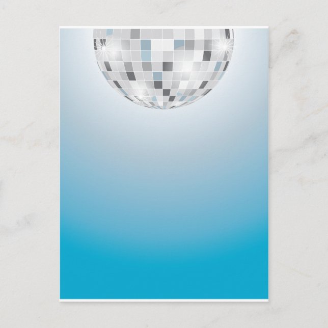 Carte Postale Boule Disco (Devant)