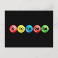 Boules de loterie, 9, 10, 15, 28, 30
