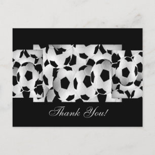 Carte Postale Boules de soccer Merci