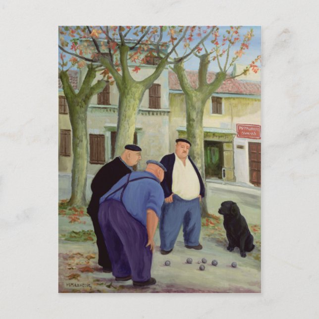 Carte Postale Boules Players (Devant)