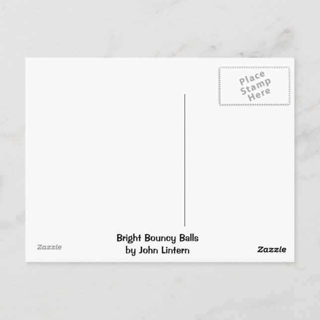 Carte Postale Boules pleines d'entrain lumineuses (Dos)