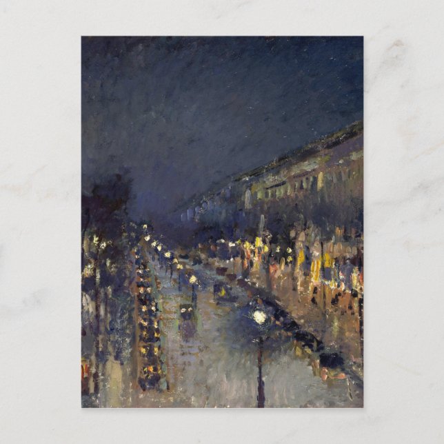 Carte Postale Boulevard Camille Pissarro Montmartre en soirée (Devant)