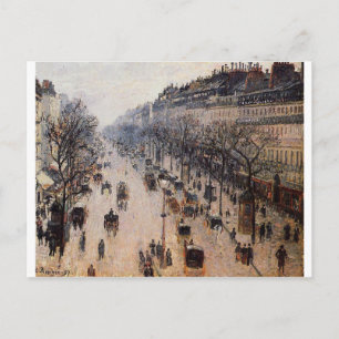 Carte Postale Boulevard Montmartre Matin d'hiver par Camille
