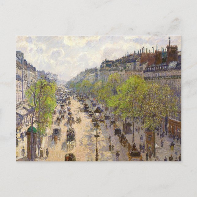 Carte Postale Boulevard Montmartre, Printemps par Camille Pissar (Devant)