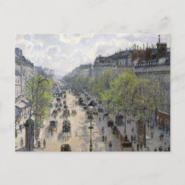 Carte Postale Boulevard Montmartre Printemps Paris Camille Pissa (Devant)
