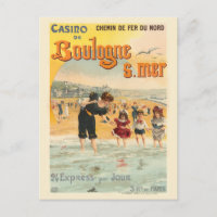 Boulogne sur mer France Poster vintage 1890