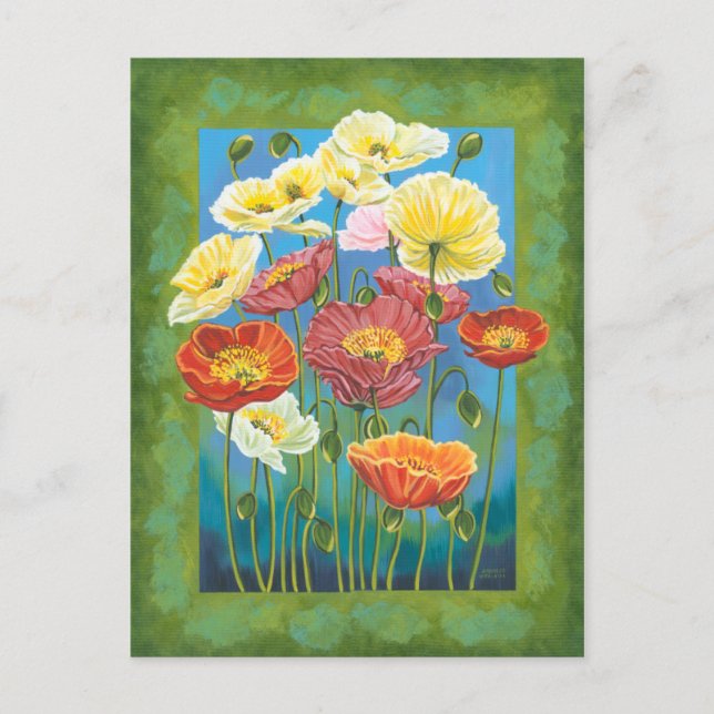 Carte Postale Bouquet à la frontière I (Devant)
