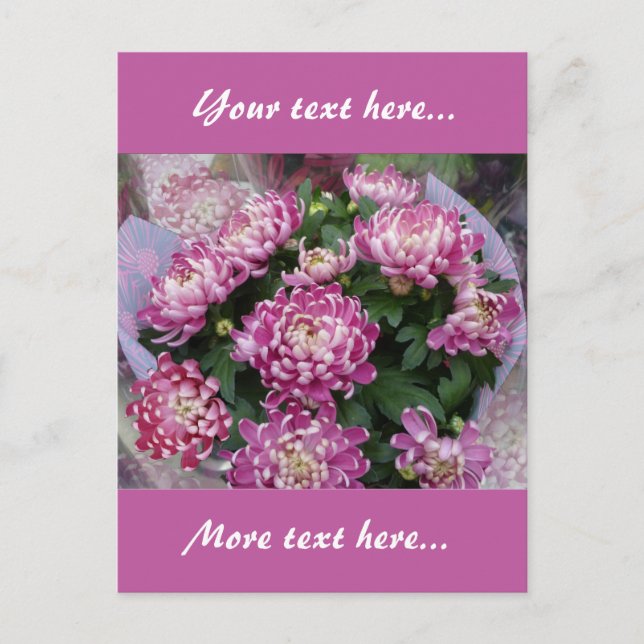 Carte postale Bouquet Chrysanthemum (Devant)