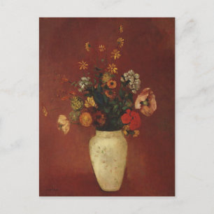 Carte Postale Bouquet dans un vase chinois, Odilon Redon Fine Ar