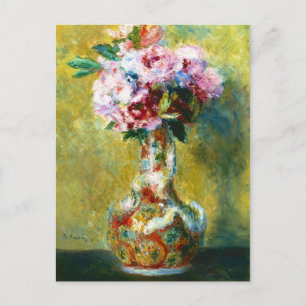 Carte Postale Bouquet dans un vase, peinture de Pierre Auguste R