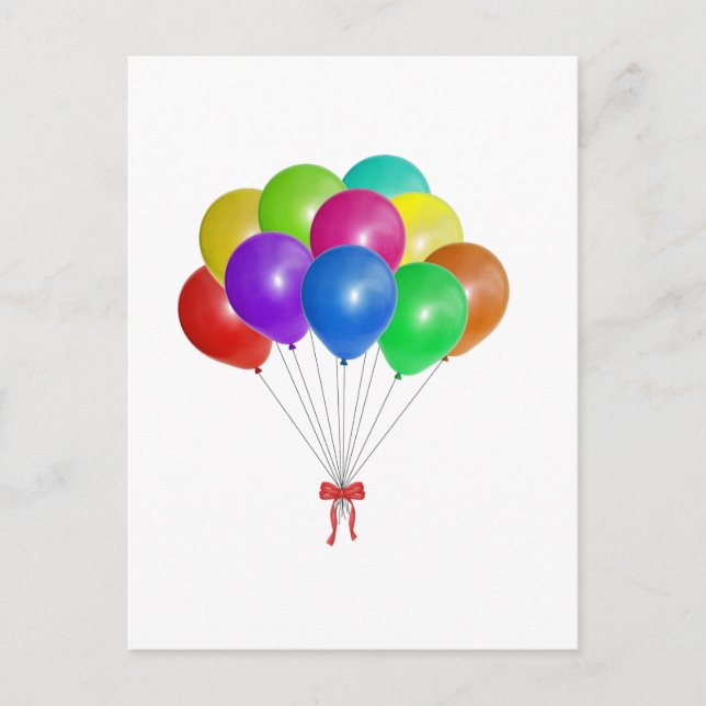 Carte Postale Bouquet de ballon (Devant)