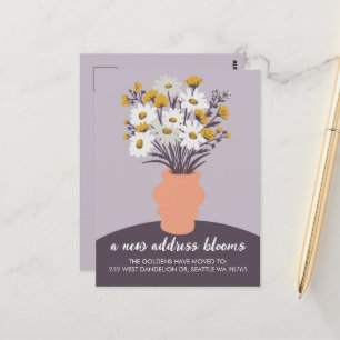 Carte Postale Bouquet de Faire-part mobiles de nouvelles adresse