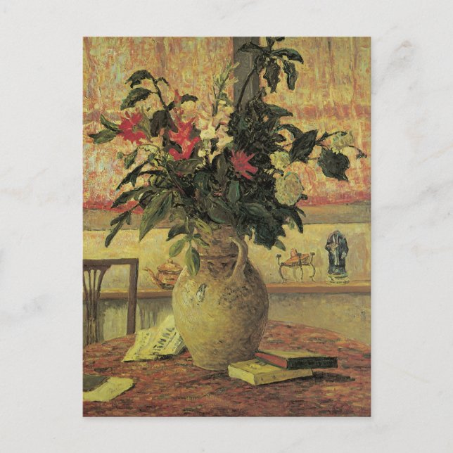 Carte Postale Bouquet de fleurs à la fenêtre par Maxine Maufra (Devant)